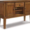 Mor Furniture Ralene Server In Medium Brown