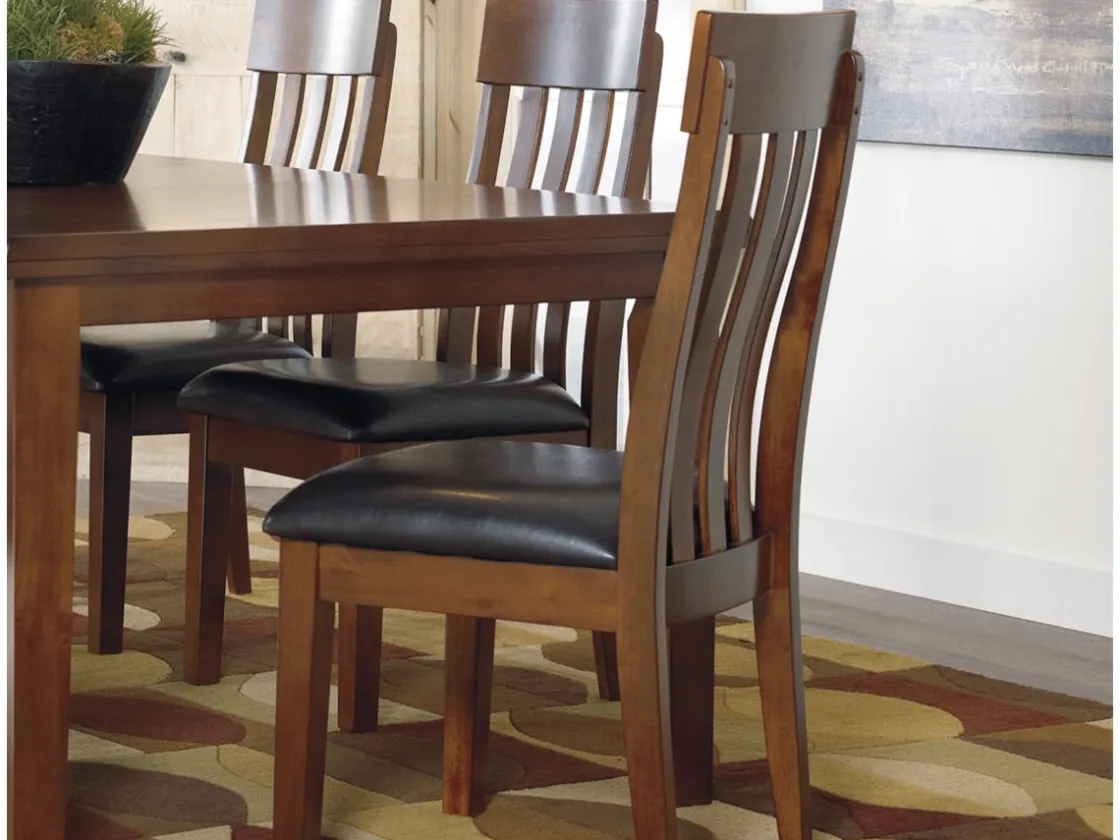 Mor Furniture Ralene Side Chair In Medium Brown, Set Of 2