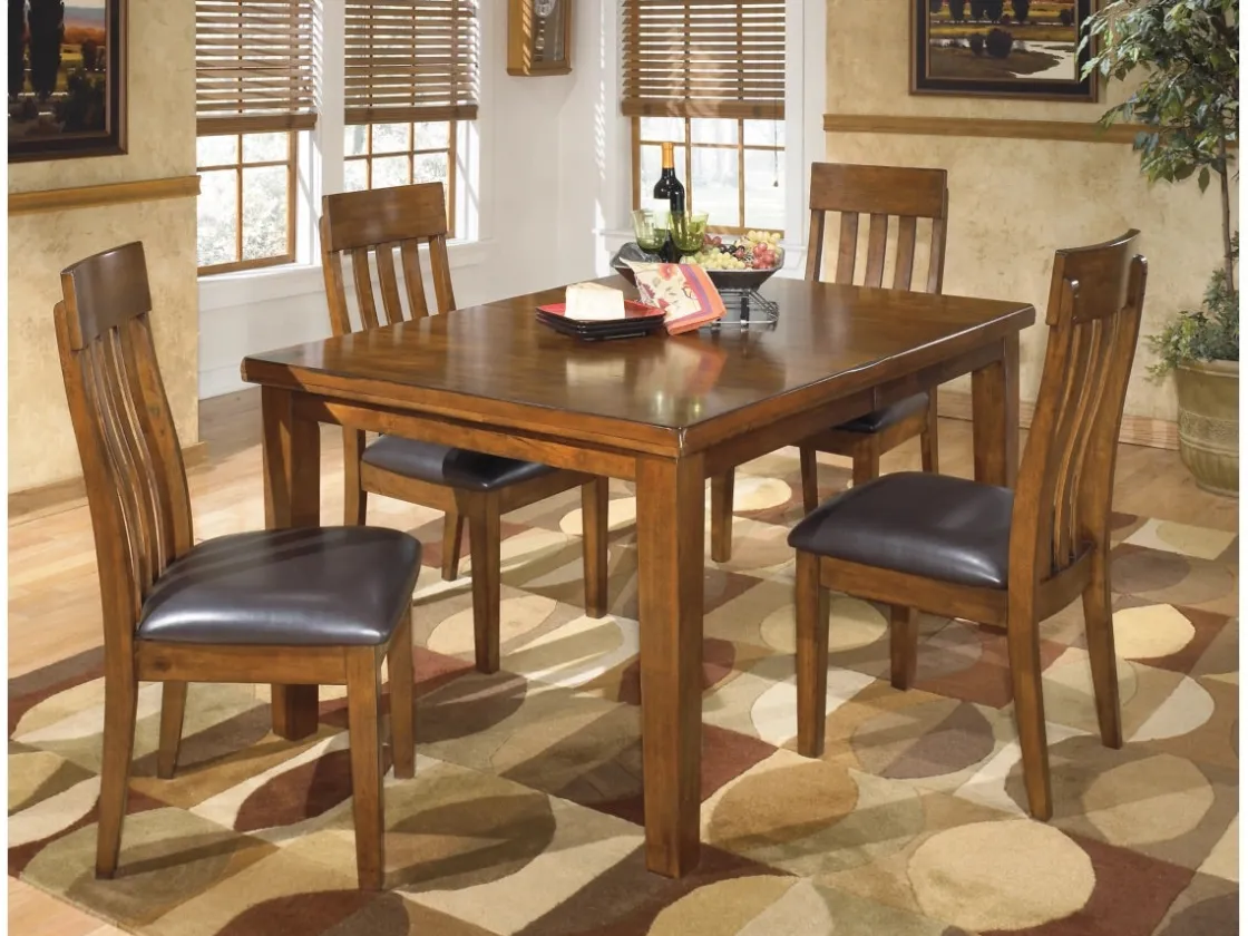 Mor Furniture Ralene Side Chair In Medium Brown, Set Of 2