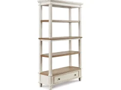 Mor Furniture Realyn Bookcase W/ Drawer In White/Brown
