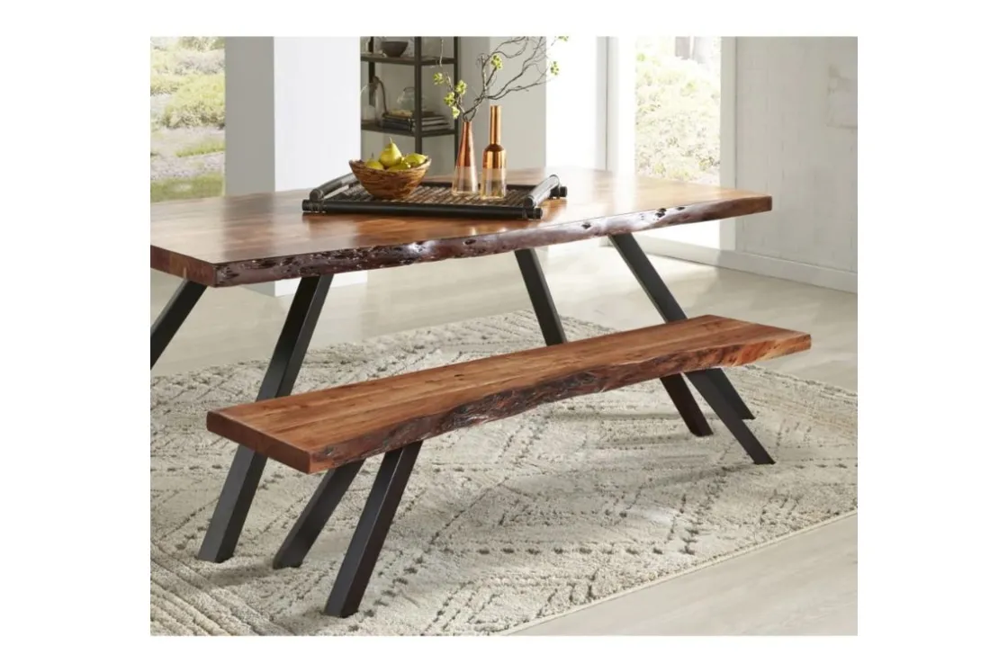 Mor Furniture Reese Dining Table & Bench In Natural