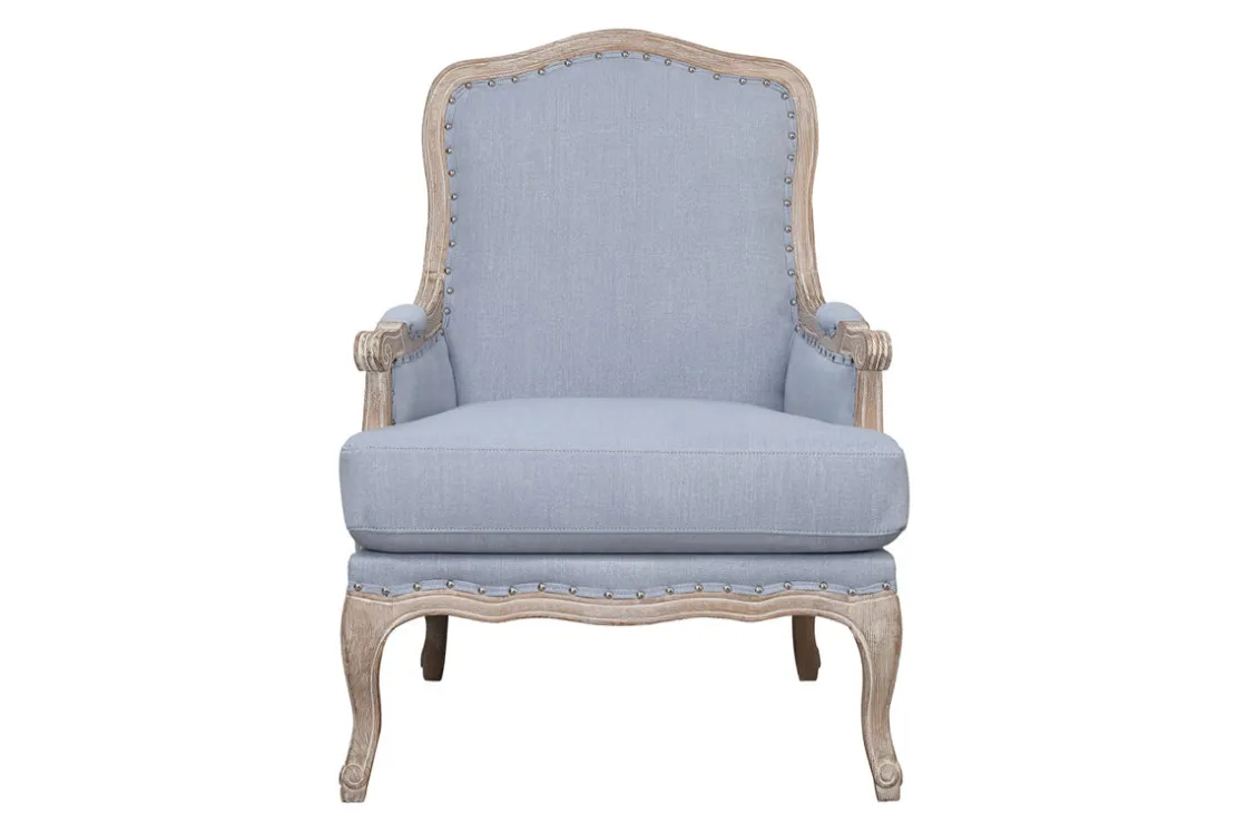 Mor Furniture Regal Accent Chair In Light Blue