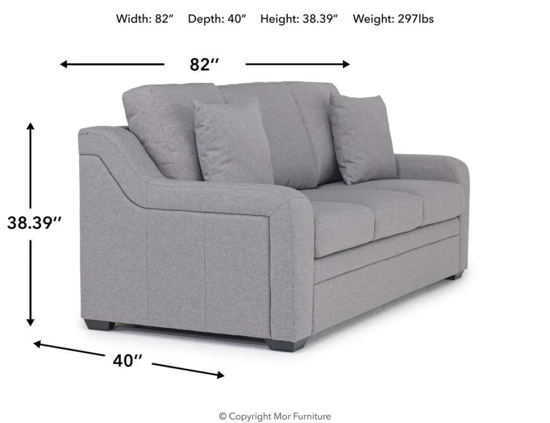 Mor Furniture Regalla Queen Sleeper Sofa W/ Mattress In Meluco