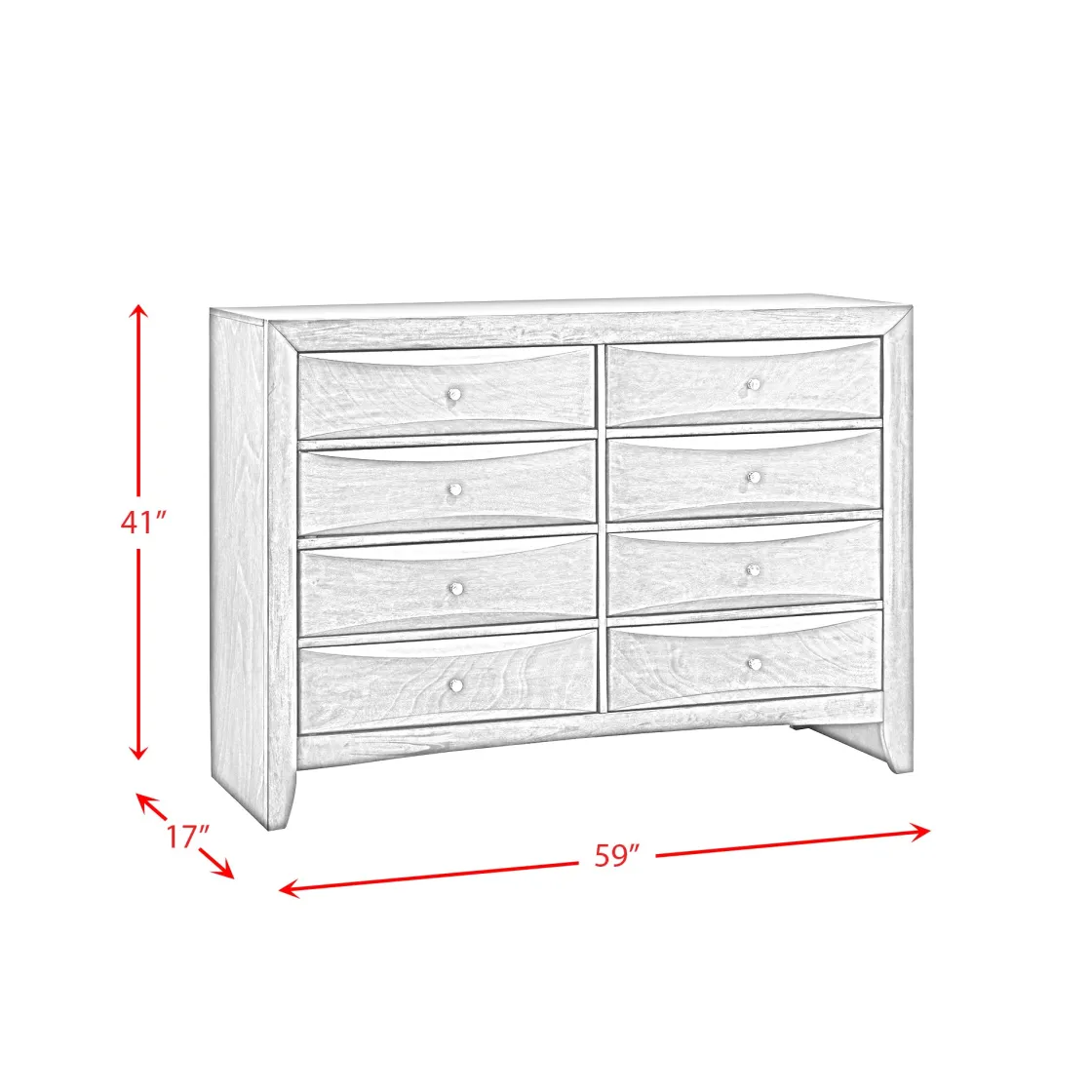 Mor Furniture Remi Dresser In Gray