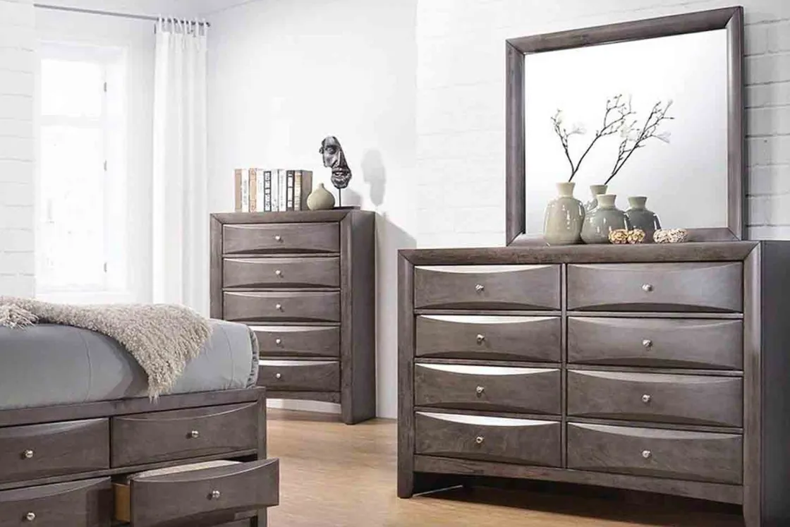 Mor Furniture Remi Mirror In Gray