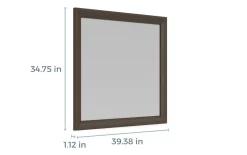 Mor Furniture Remi Mirror In Gray