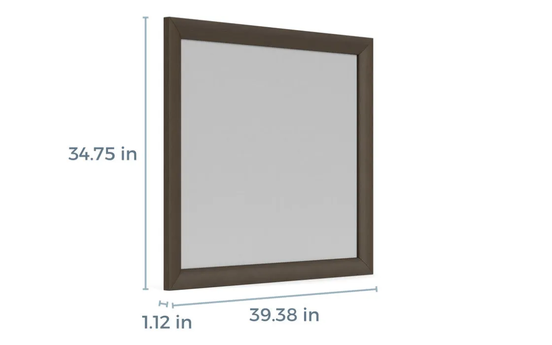Mor Furniture Remi Mirror In Gray