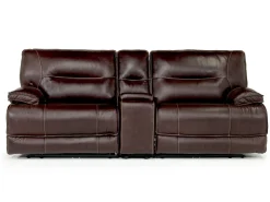 Mor Furniture Retreat Power Console Loveseat In Charcoal