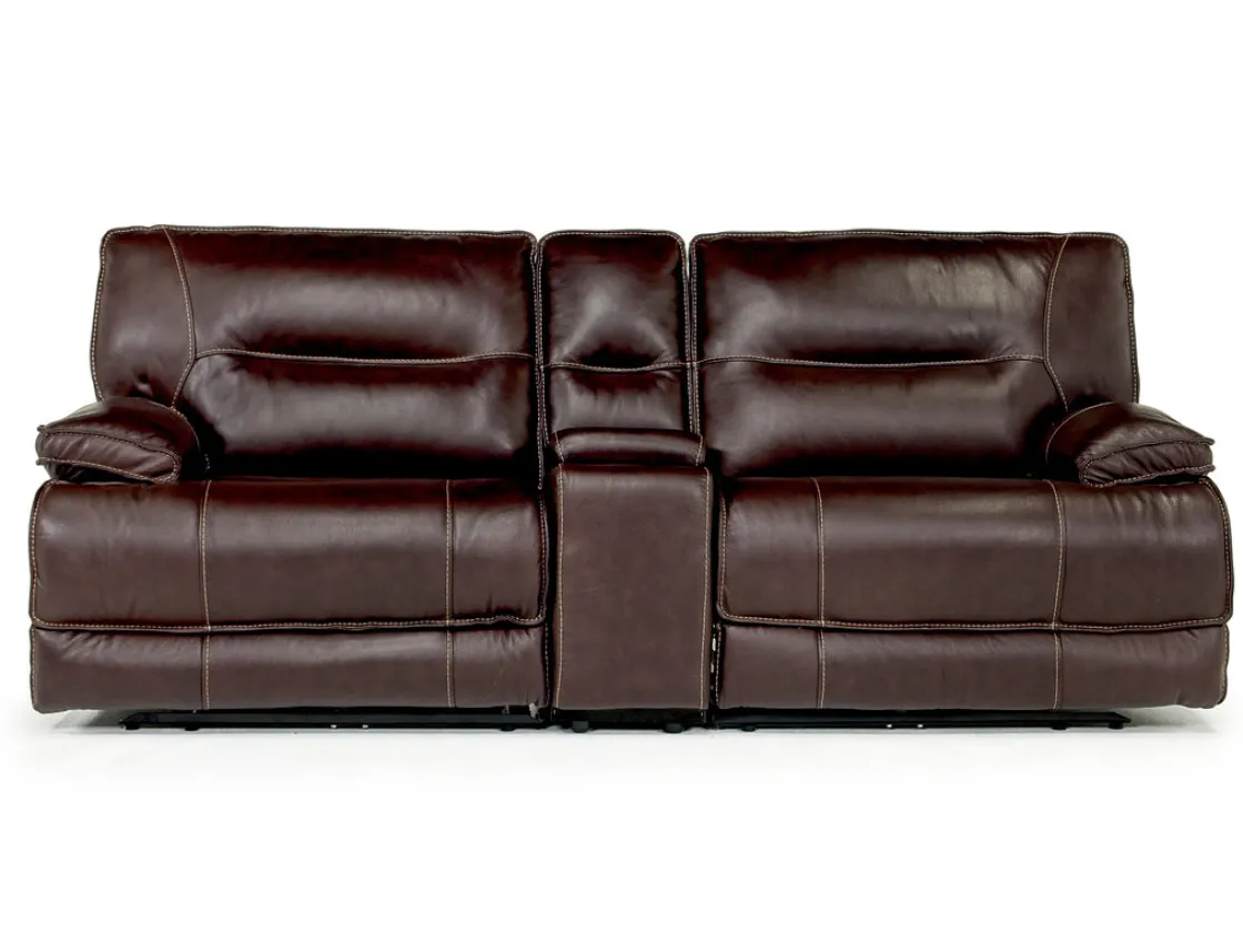 Mor Furniture Retreat Power Console Loveseat In Charcoal