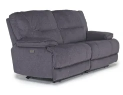 Mor Furniture Retreat Power Loveseat In Cognac Leather