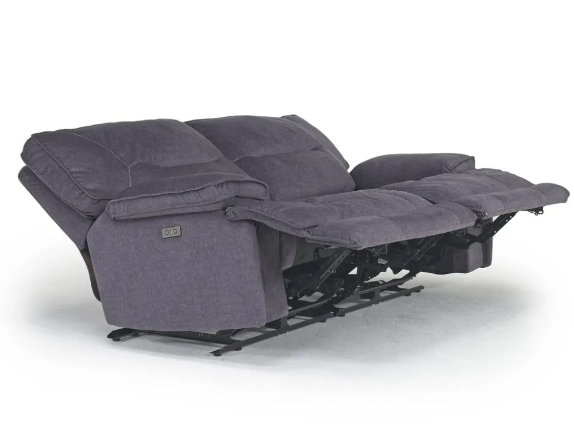 Mor Furniture Retreat Power Loveseat In Cognac Leather