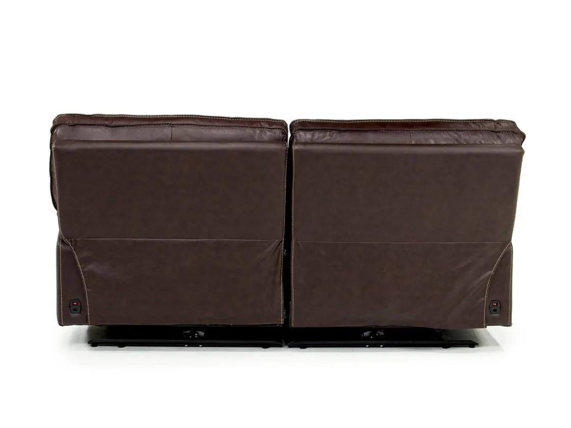 Mor Furniture Retreat Power Loveseat In Cognac Leather