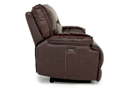 Mor Furniture Retreat Power Sofa & Loveseat In Cognac Leather