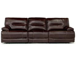 Mor Furniture Retreat Power Sofa & Loveseat In Cognac Leather