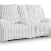 Mor Furniture Rhine Falls Power Console Loveseat In Alloy