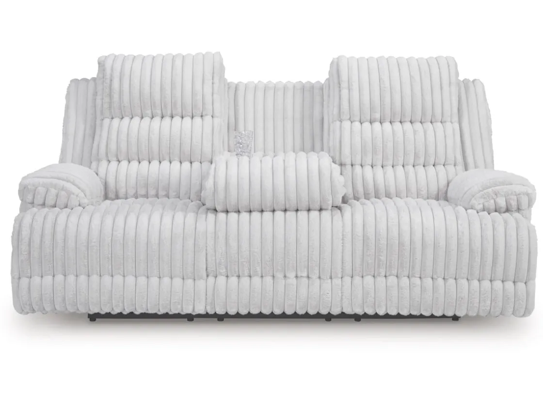 Mor Furniture Rhine Falls Power Sofa In Alloy