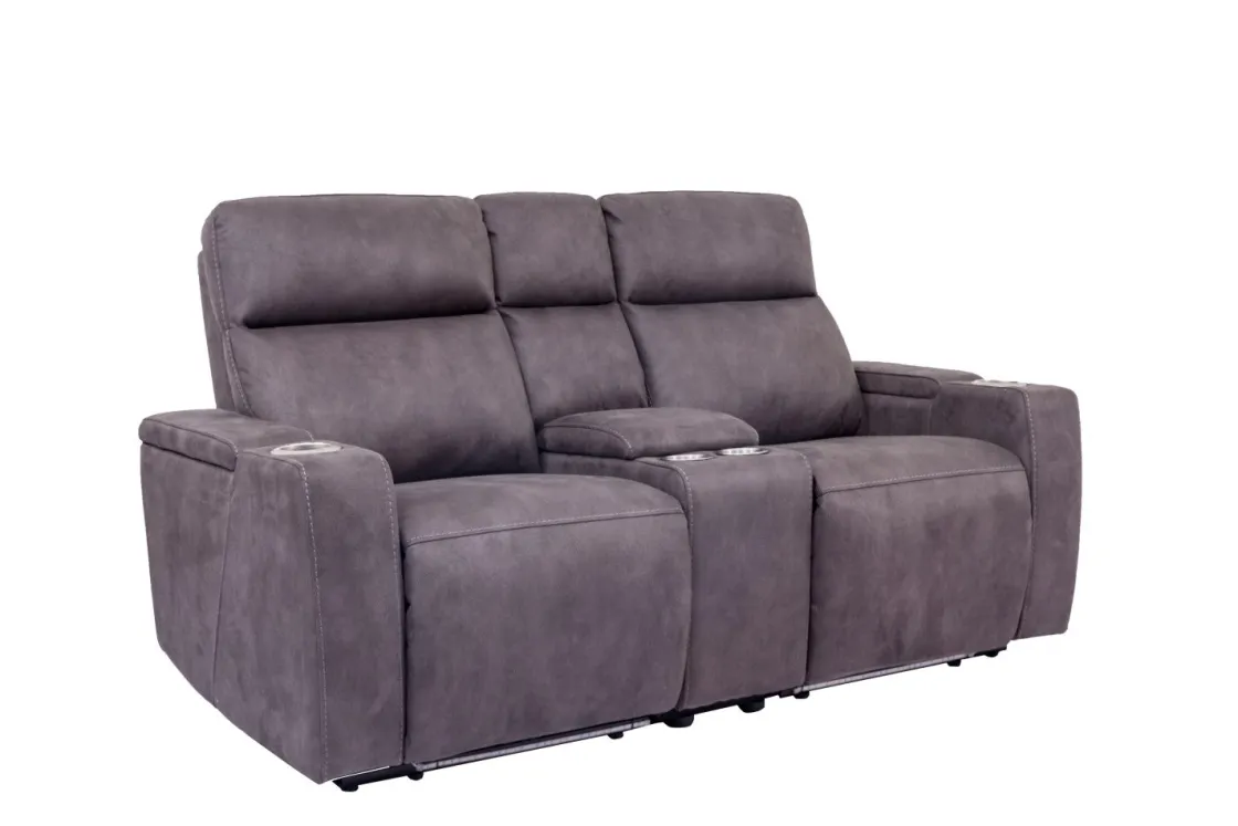 Mor Furniture Rhys 2 Power Console Loveseat In