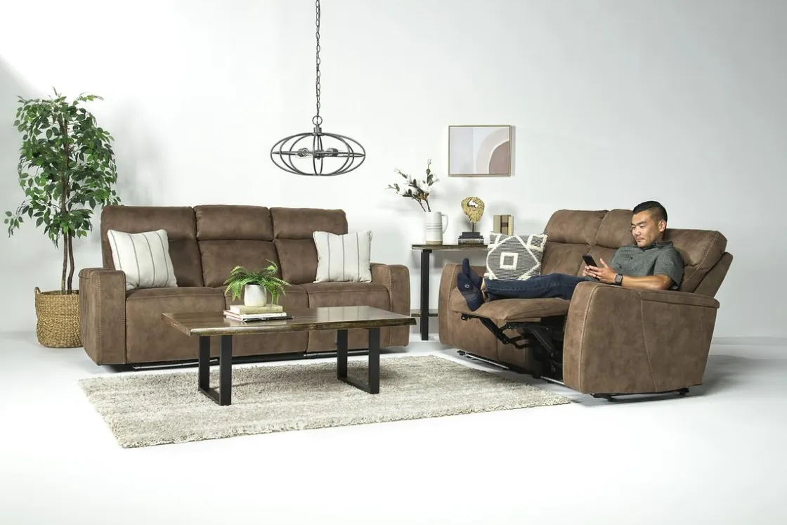 Mor Furniture Rhys 2 Power Console Loveseat In