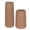 Mor Furniture Ridge Vase In Brown, Set Of 2