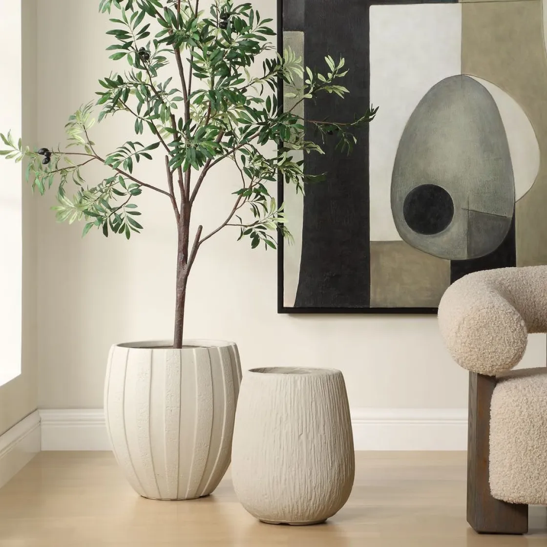 Mor Furniture Ridgehaven Planter Vase In Natural