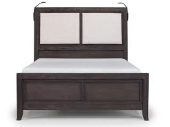 Mor Furniture Riley Bookcase Bed, Dresser, Mirror & Nightstand In Carbonite, Ca King