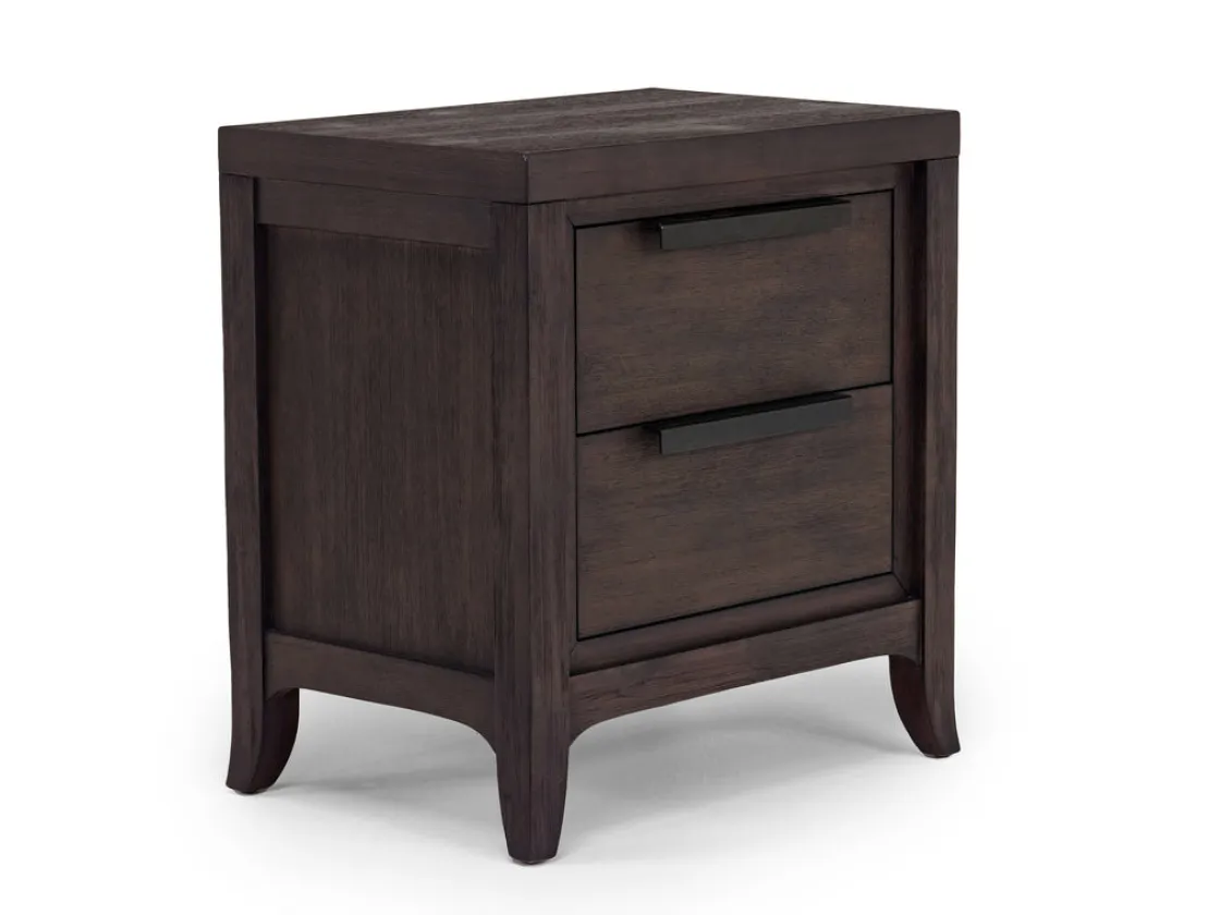 Mor Furniture Riley Bookcase Bed, Dresser, Mirror & Nightstand In Carbonite, Ca King