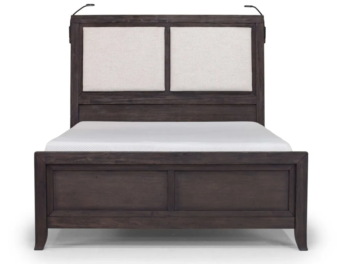 Mor Furniture Riley Bookcase Bed In Carbonite, Ca King