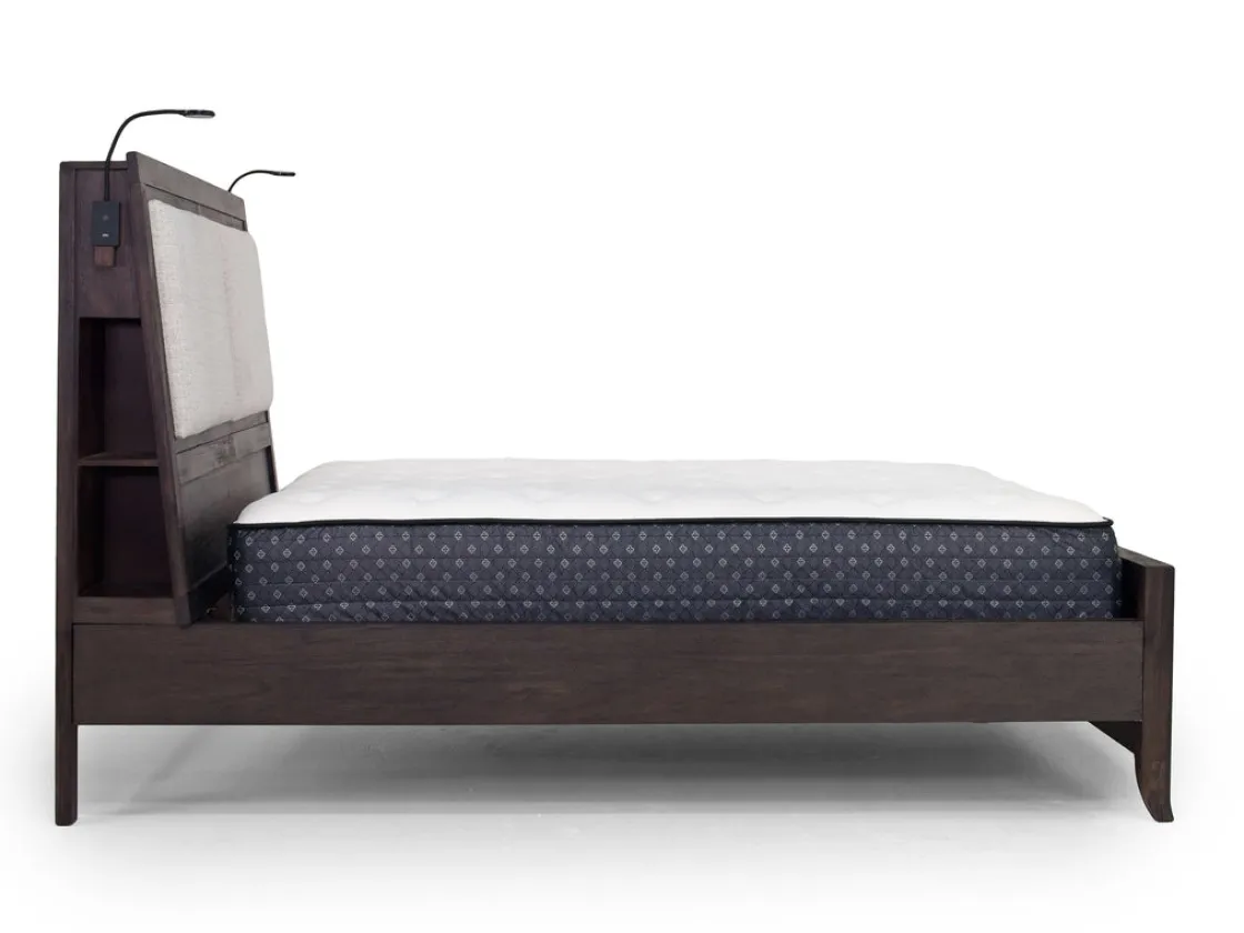 Mor Furniture Riley Bookcase Bed In Carbonite, Ca King