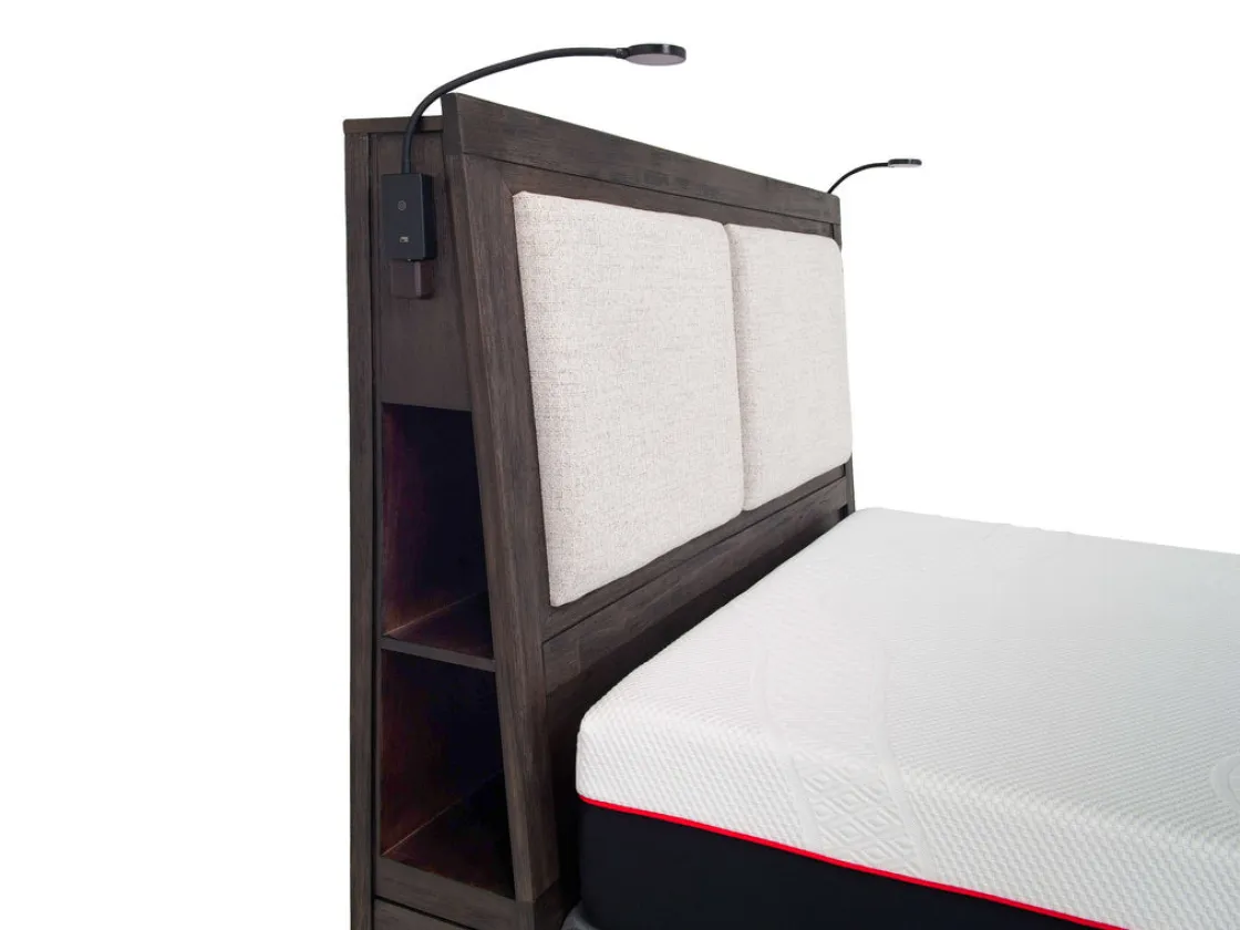 Mor Furniture Riley Bookcase Bed In Carbonite, Ca King