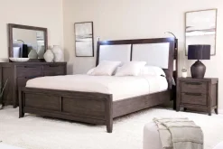 Mor Furniture Riley Bookcase Bed In Carbonite, Ca King
