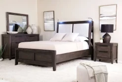 Mor Furniture Riley Bookcase Bed In Carbonite, Ca King