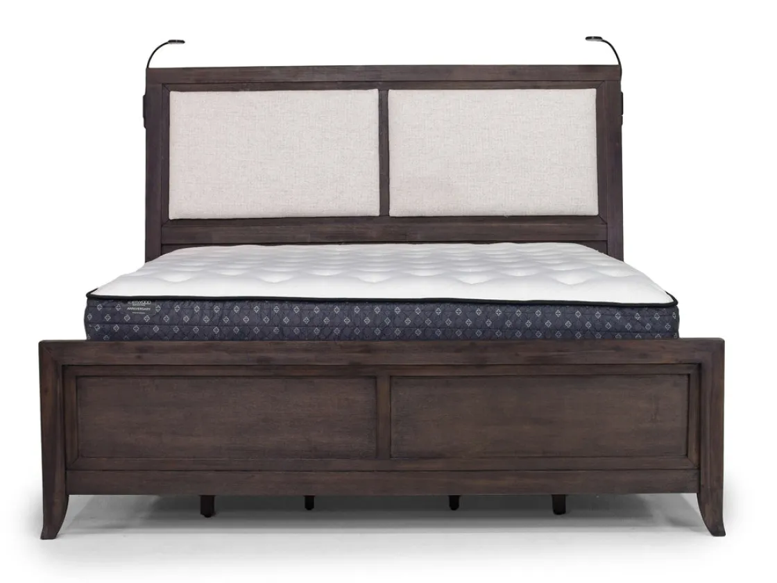 Mor Furniture Riley Bookcase Bed In Carbonite, Ca King