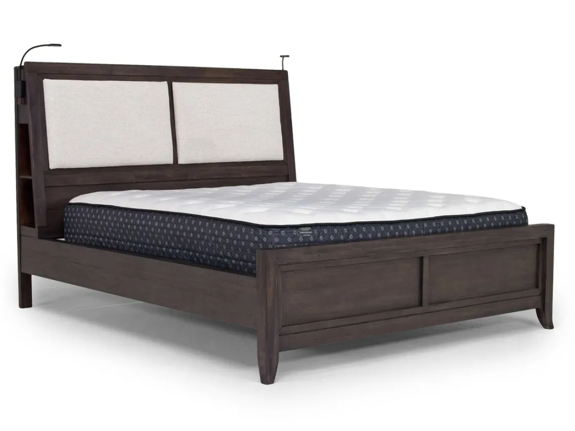 Mor Furniture Riley Bookcase Bed In Carbonite, Ca King