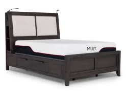 Mor Furniture Riley Bookcase Bed In Carbonite, Ca King