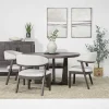 Mor Furniture Riley Round Dining Table & 4 Chairs In Carbonite