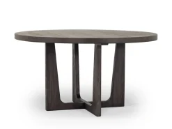 Mor Furniture Riley Round Dining Table & 4 Chairs In Carbonite