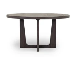 Mor Furniture Riley Round Dining Table & 4 Chairs In Carbonite