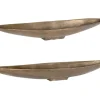 Mor Furniture Riverrun Tray In Gold, Set Of 2