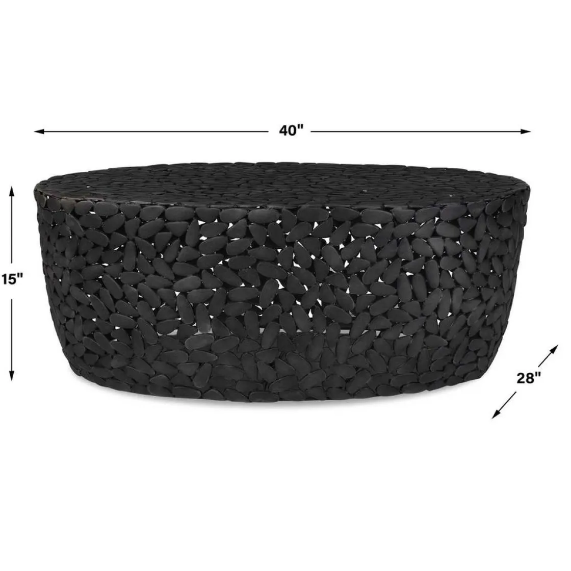 Mor Furniture Rivington Outdoor Coffee Table In Black