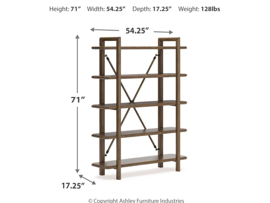 Mor Furniture Roanhowe Bookcase In Brown
