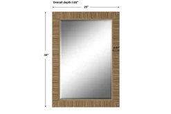 Mor Furniture Roland Accent Mirror In Brown