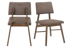 Mor Furniture Ronan Side Chair In Walnut, Set Of 2