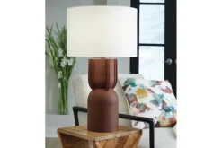 Mor Furniture Rowandale Table Lamp In Brick Red