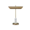 Mor Furniture Rowleigh Desk Lamp In Gold Finish/White