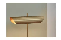 Mor Furniture Rowleigh Desk Lamp In Gold Finish/White