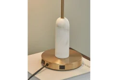Mor Furniture Rowleigh Desk Lamp In Gold Finish/White