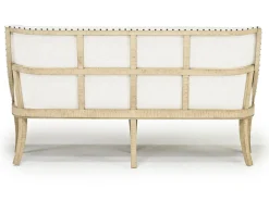 Mor Furniture Roxy Dining Bench In Vintage Taupe, Upholstered