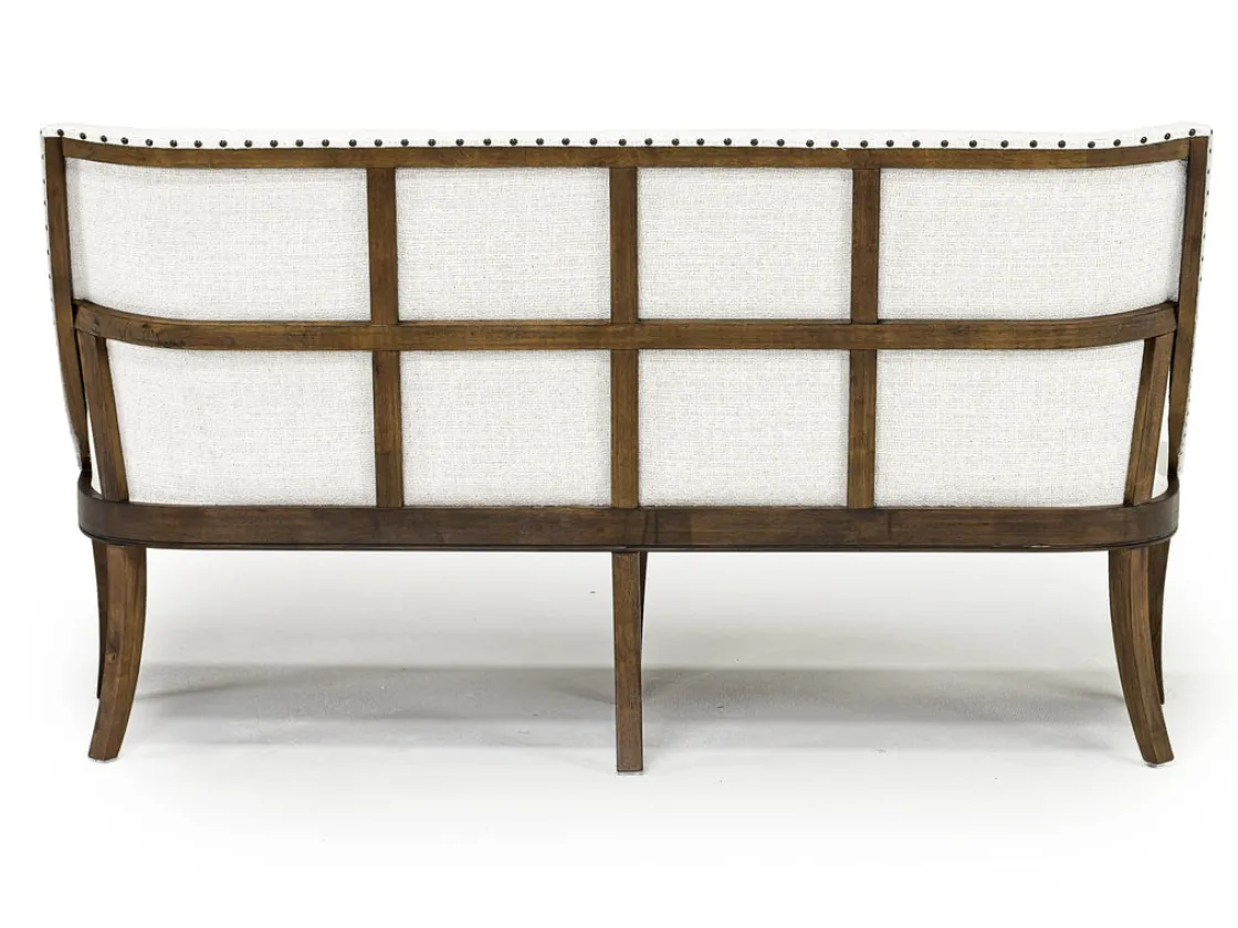Mor Furniture Roxy Dining Bench In Vintage Taupe, Upholstered
