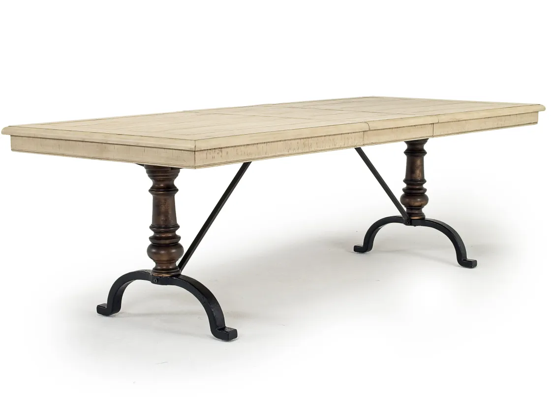 Mor Furniture Roxy Extendable Dining Table In Vintage Taupe