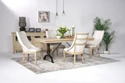 Mor Furniture Roxy Extendable Dining Table In Vintage Taupe